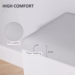 HOMCOM Sit-On Shoe Storage Unit w/ Hidden Compartment Handles Cream