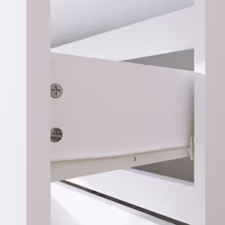 HOMCOM Bedroom Chest of Drawers, 4 Drawers Dresser, Drawer Unit, White - Additional view 6