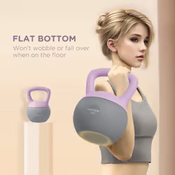 SPORTNOW 6KG Kettlebell with Soft Body and Non-Slip Handle, Purple and Grey - Additional view 5