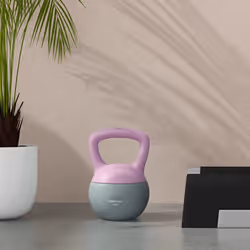 SPORTNOW 6KG Kettlebell with Soft Body and Non-Slip Handle, Purple and Grey - Additional view 6
