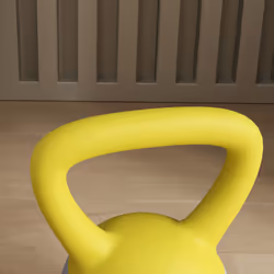 SPORTNOW 4KG Kettlebell with Soft Body and Non-Slip Handle, Yellow and Grey - Additional view 7
