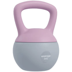 SPORTNOW 8KG Kettlebell with Soft Body and Non-Slip Handle, Purple and Grey