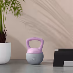 SPORTNOW 8KG Kettlebell with Soft Body and Non-Slip Handle, Purple and Grey - Additional view 6