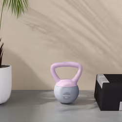 SPORTNOW 4KG Kettlebell with Soft Body and Non-Slip Handle, Purple and Grey - Additional view 6