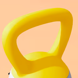 SPORTNOW 8KG Kettlebell with Soft Body and Non-Slip Handle, Yellow and Grey - Additional view 8