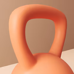SPORTNOW 4KG Kettlebell with Soft Body and Non-Slip Handle, Orange and Grey - Additional view 8