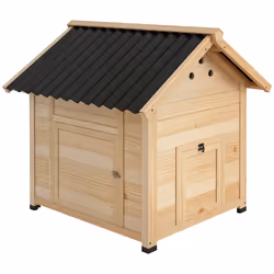 PawHut Wooden Duck House, Poultry Coop with Double Doors, Openable Roof - Additional view 8