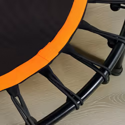 HOMCOM 40" Mini Trampoline, Rebounder Jumper w/ Adjustable Handle, Orange - Additional view 6