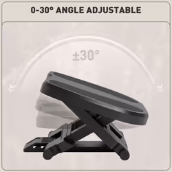 HOMCOM Adjustable Under-Desk Footrest Height Angle Tilt Anti-Slip, Grey