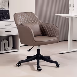 Vinsetto Office Chair with Rechargeable Vibration Massage, Brown