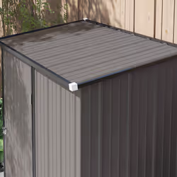 Outsunny Outdoor Storage Shed w/ Lockable Door for Garden, Light Grey - Additional view 7