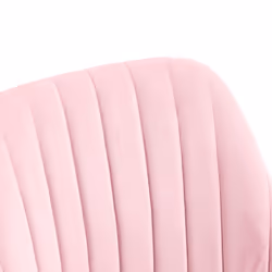 Vinsetto Velvet Office Chair with Adjustable Height and Wheels, Pink - Additional view 6