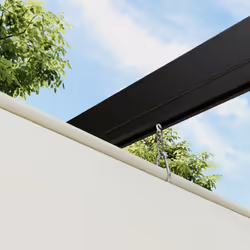 Outsunny 2 x 3(m) Wall Mounted Pergola with Retractable Roof, Khaki - Additional view 7