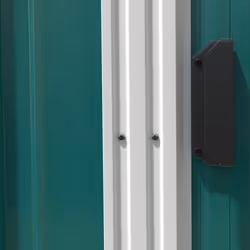 Outsunny 7 x 5FT Garden Shed w/ Foundation Lean to Metal Tool Shed Green - Additional view 7