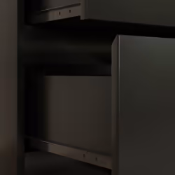 HOMCOM Chest of Drawers, 3 Drawer Storage Cabinet Unit for Bedroom, Black - Additional view 7