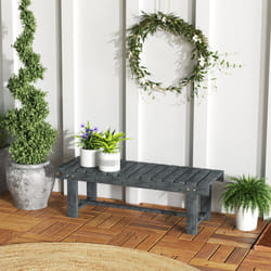 Outsunny 1.1M Outdoor Garden Bench Patio Loveseat Fir Wood 2 Person