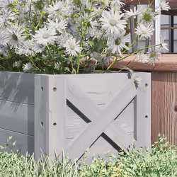 Outsunny Wooden Garden Raised Bed Planter Grow Containers Pot, 100x36.5x36cm - Additional view 7