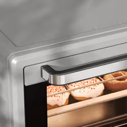 HOMCOM Mini Oven 21L Electric Grill w/ Adjustable Temp 1400W, Silver Tone - Additional view 7