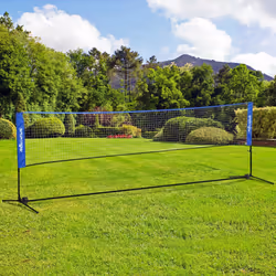 SPORTNOW 4m Badminton Net, Adjustable Sports Net for Tennis, Volleybal, Blue