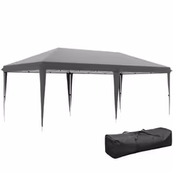 Outsunny 6 x 3(m) Pop Up Gazebo Patio Party Event Heavy Duty Canopy Grey - Additional view 8