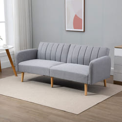 HOMCOM 3 Seater Sofa Bed w/ Adjustable Backrest for Living Room, Guest Room