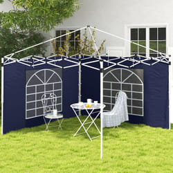 Outsunny 3x3(m) or 3x6m Pop Up Gazebo Side Panels Replacement, 2 Pack, Blue