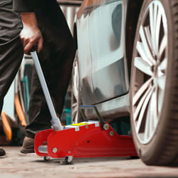 HOMCOM Hydraulic Low Profile Jack, 8-38cm 2.5 Ton Racing Car Jack Kit, Red