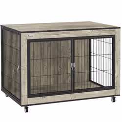 PawHut Dog Crate Furniture on Wheels, for Medium Dogs - Additional view 8