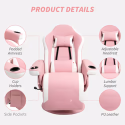 HOMCOM Manual Recliner Armchair PU Sofa Chair with Footrest and Reclining - Additional view 4