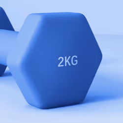 SPORTNOW Set of 2 Hexagonal Dumbbells Weights Pair, 2 x 2kg, Blue - Additional view 6