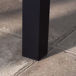 Outsunny Aluminium Outdoor Coffee Table Patio Table with Slat Top, Black - Additional view 5