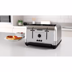 Morphy Richards Venture Brushed Steel Kettle & 4 Slice Toaster Set