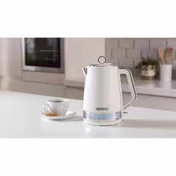 Morphy Richards Illumination White 1.7L Kettle & 4 Slice Toaster Set