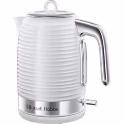 Russell Hobbs Inspire White Jug Kettle 4 Slice Toaster & Microwave Set