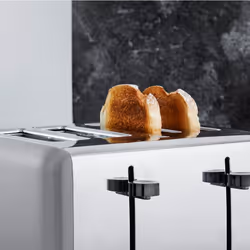 Tower Sera Pyramid Grey Kettle & 4 Slice Toaster Matching Set