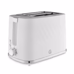 Swan Windsor White Kettle 2 Slice Toaster & 800W Digital Microwave Set