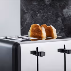 Tower Sera Black Kettle 4 Slice Toaster Microwave & Canisters Set