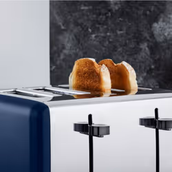 Tower Sera Midnight Blue Kettle 4 Slice Toaster & Canisters