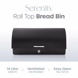 Swan Serenity Black Kettle Toaster Bread Bin & Canisters Matching Set