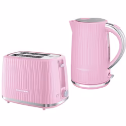 Russell Hobbs Eden Raspberry Pink Kettle & 2 Slice Toaster Set