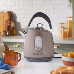 Russell Hobbs Stylevia Mocha Kettle & 4 Slice Toaster Matching Set