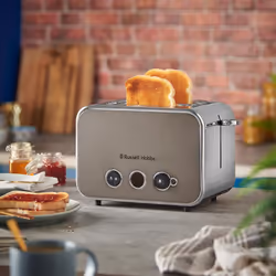 Russell Hobbs Distinctions Titanium Kettle & 2 Slice Toaster Set