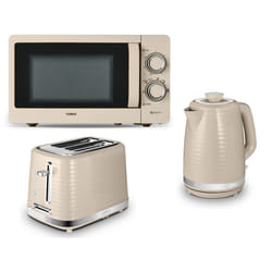 Tower Saturn Latte Kettle 2 Slice Toaster & Microwave Matching Set