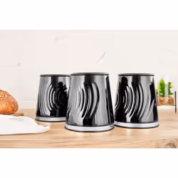 Tower Sonar Black Kettle Toaster Canisters & Microwave Kitchen Set