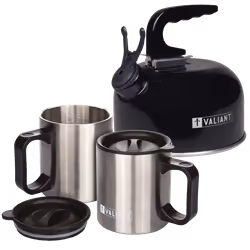 Valiant Camping Kettle & Insulated Mug Set