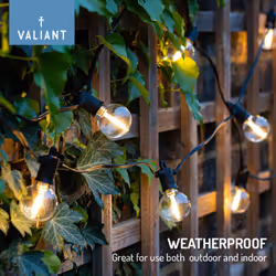 Valiant Hanging String Lights (7.5m with 25 LED Bulbs)