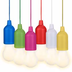 Valiant Hanging String Lights Portable LED Battery Powered (6-Pack)