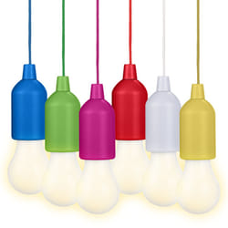 Valiant Hanging String Lights Portable LED Battery Powered (6-Pack)
