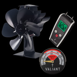 6 Blade Stove Fan, Magnetic Thermometer and Moisture Meter