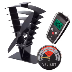 Valiant Vanquish Stove Fan, Red Thermometer and Moisture Meter